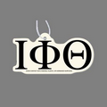 Paper Air Freshener Tag W/ Tab - Greek Letters: Iota Phi Theta
